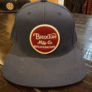 Brixton Dark Blue and Burgundy Hat